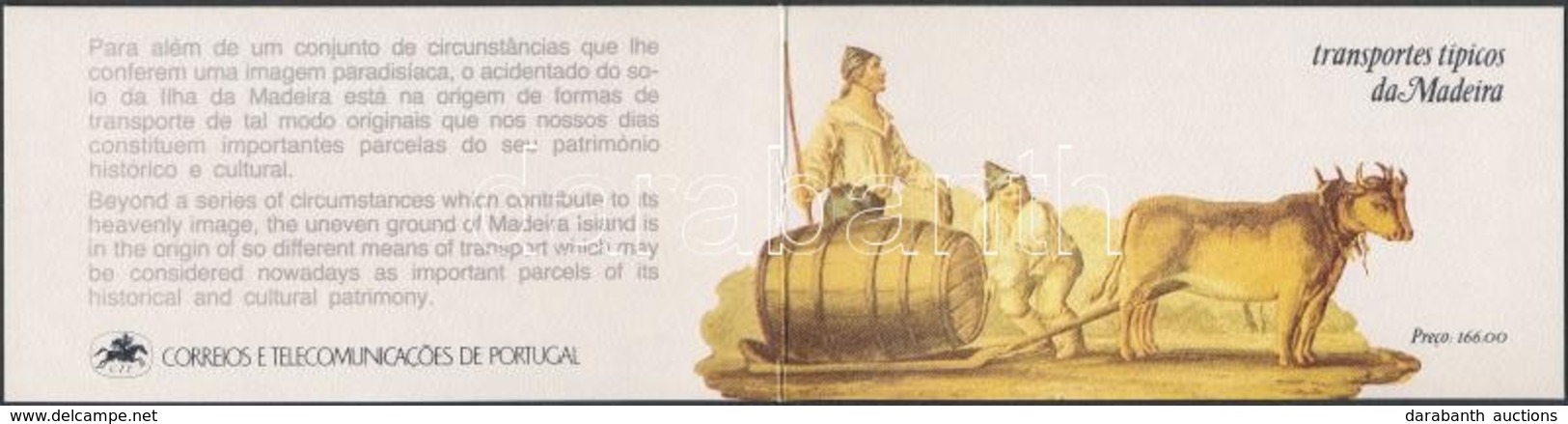 ** 1985 Madeirai Szállítóeszközök (II.) Bélyegfüzet MH 5 (Mi 100-103) - Andere & Zonder Classificatie