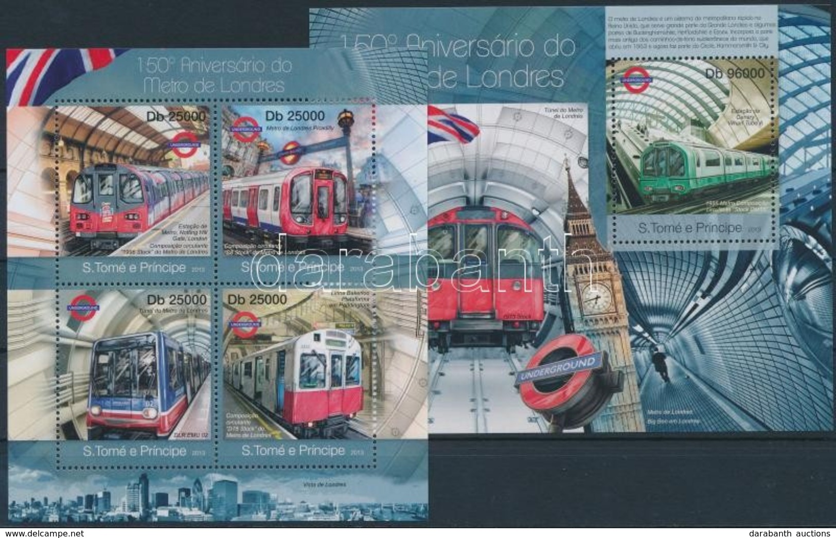 ** 2013 London Metró Kisív Mi 4986-4989 + Blokk Mi 857 - Sonstige & Ohne Zuordnung