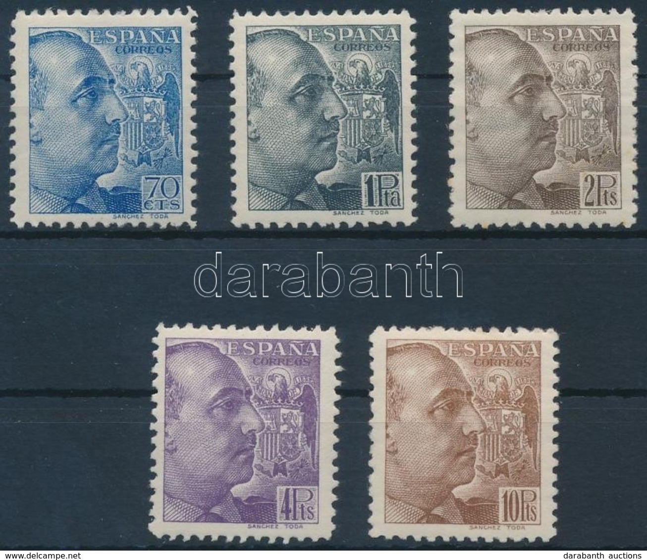 ** 1939 Franco Mi 835-839 - Andere & Zonder Classificatie