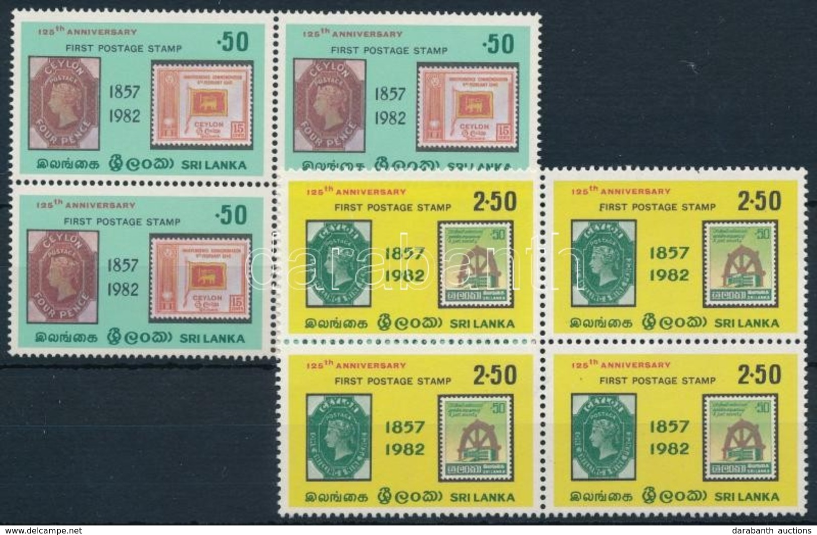 ** 1982 Bélyeg Sor Négyestömbökben,
Stamp
Mi 600-601 - Andere & Zonder Classificatie