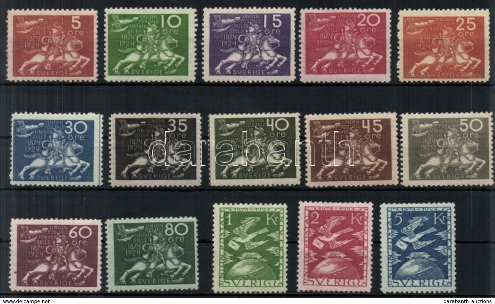 * 1924 100 éves Az UPU Sor Mi 159-173 - Andere & Zonder Classificatie