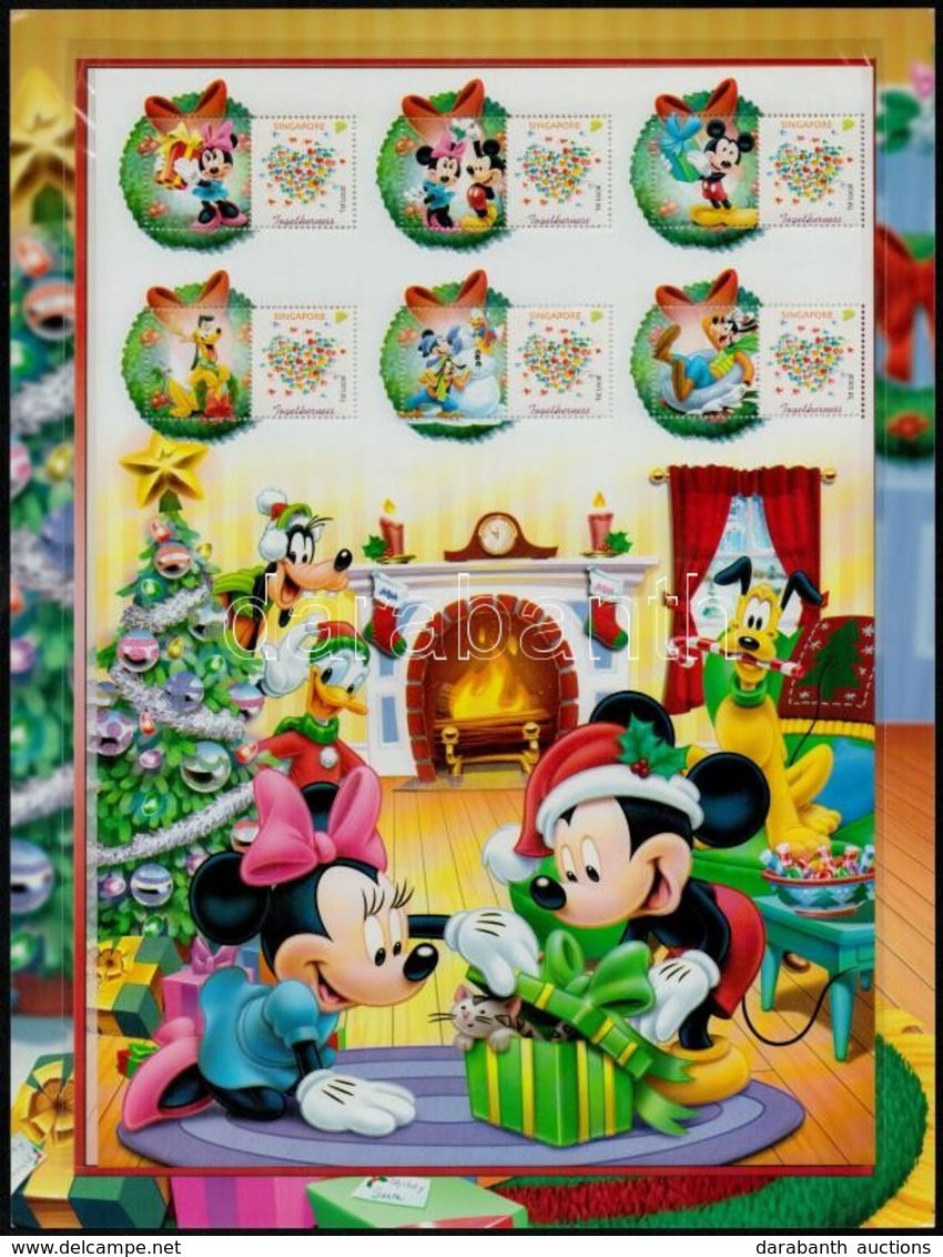 ** 2006 Disney Karácsony 2 Kisív (Micimackó és Mickey Mouse),
Disney Christmas 2 Minisheets (Winnie-the-Pooh And Mickey  - Andere & Zonder Classificatie