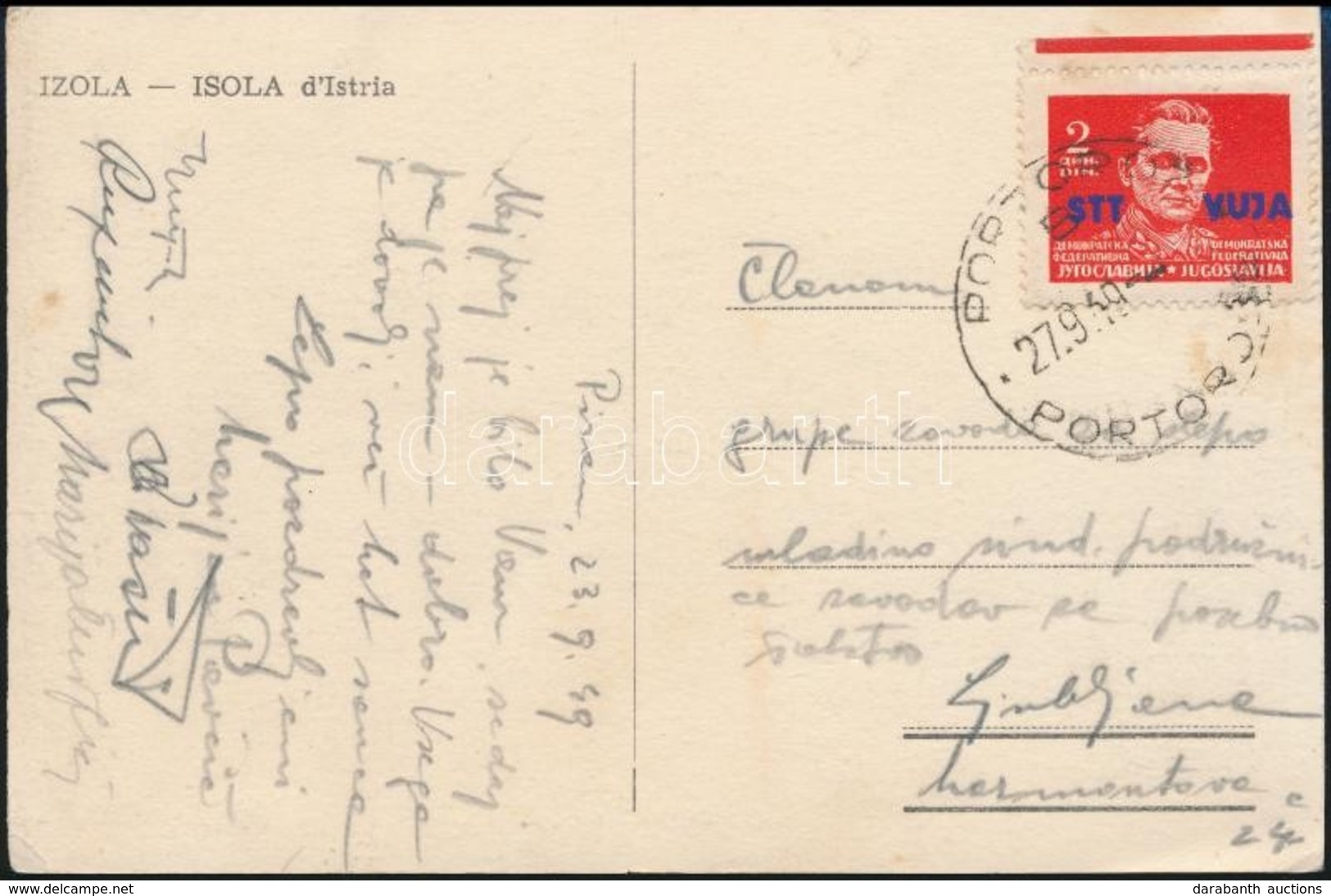 1949 Képeslap,
Postcard - Andere & Zonder Classificatie