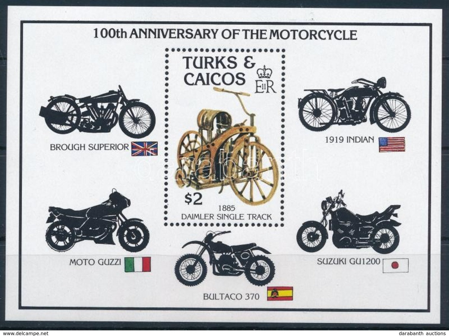 ** 1985 Motorkerékpár Blokk,
Motorcycle Block
Mi 62 - Altri & Non Classificati