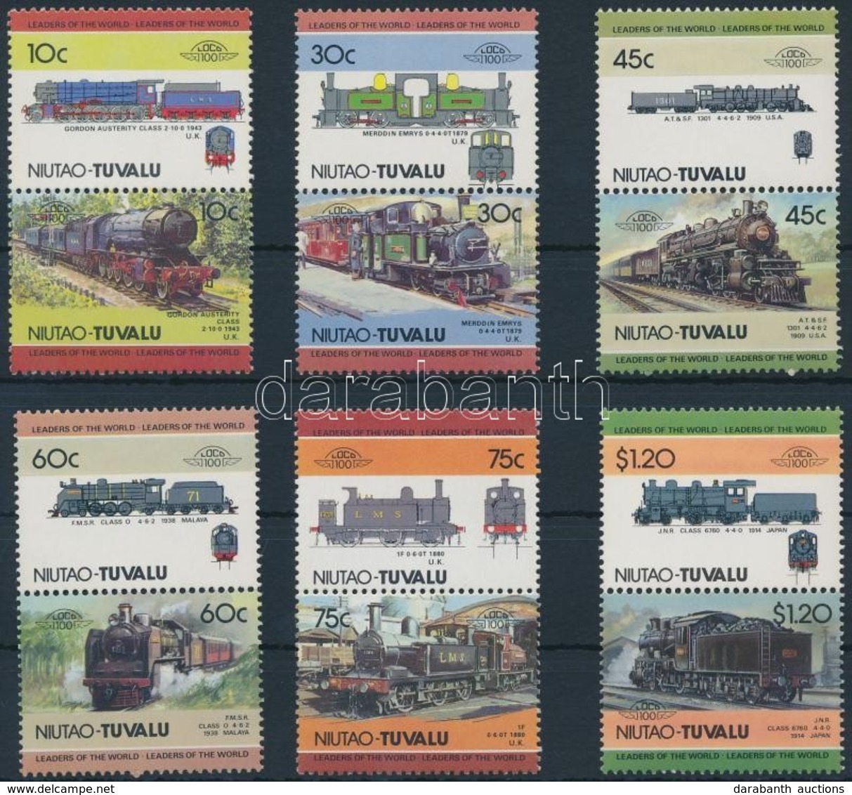 ** 1985 Mozdony (II) Sor 6 Párban Mi 45-56 - Other & Unclassified