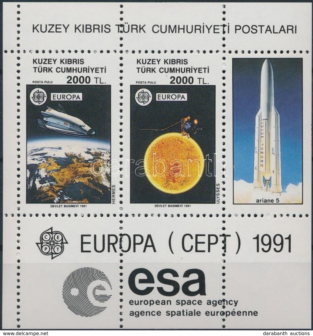** 1991 Europa Cept, Űrutazás Blokk Mi 9 - Sonstige & Ohne Zuordnung