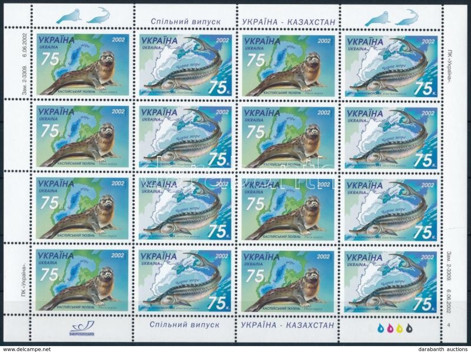 ** 2002 Veszélyeztetett állat- és Növényfajták Kisív,
Endangered Animal And Plant Species Mini Sheet
Mi 530-531 - Andere & Zonder Classificatie