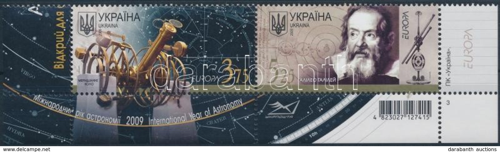 ** 2009 Europa CEPT: Csillagászat ívsarki Pár Mi 1032-1033 - Other & Unclassified