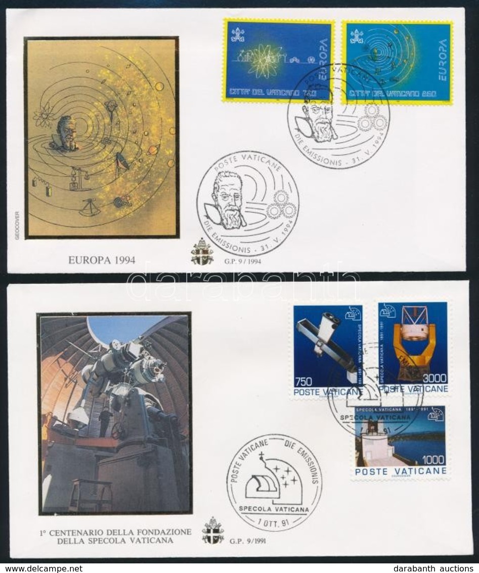 1991-1994 Űrkutatás Motívum 2 Klf FDC - Andere & Zonder Classificatie