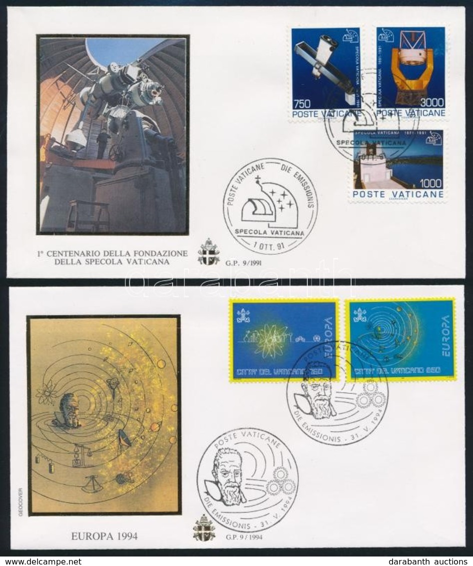 1991-1994 Űrkutatás Motívum 2 Klf FDC - Andere & Zonder Classificatie