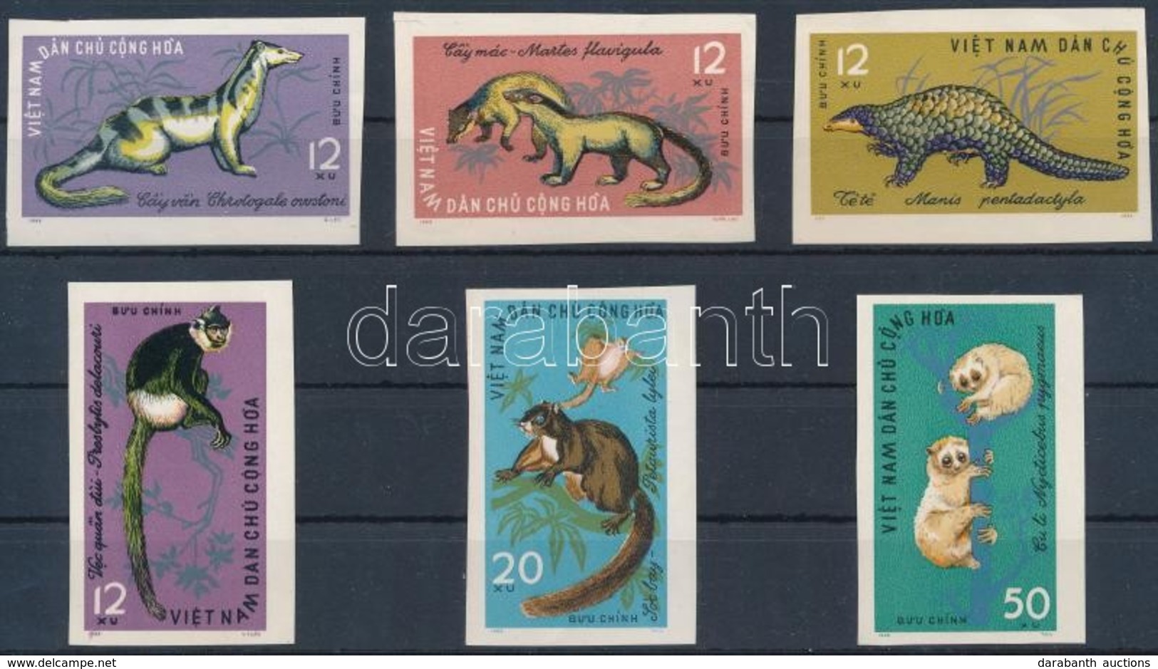 ** 1965 Vadvilág Vágott Sor,
Wildlife Imperforated Set
Mi 369-374 U - Other & Unclassified