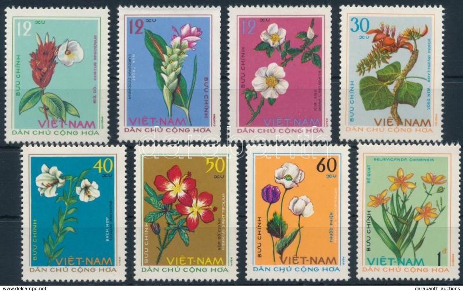 ** 1975 Gyógynövények Sor,
Herbs Set
Mi 795-802 - Other & Unclassified