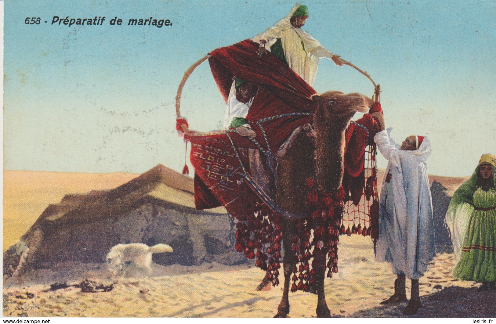 C. P. A. - TUNISIE - PRÉPARATIF DE MARIAGE - 658 - LEHNERT & LANDROCK - - Túnez