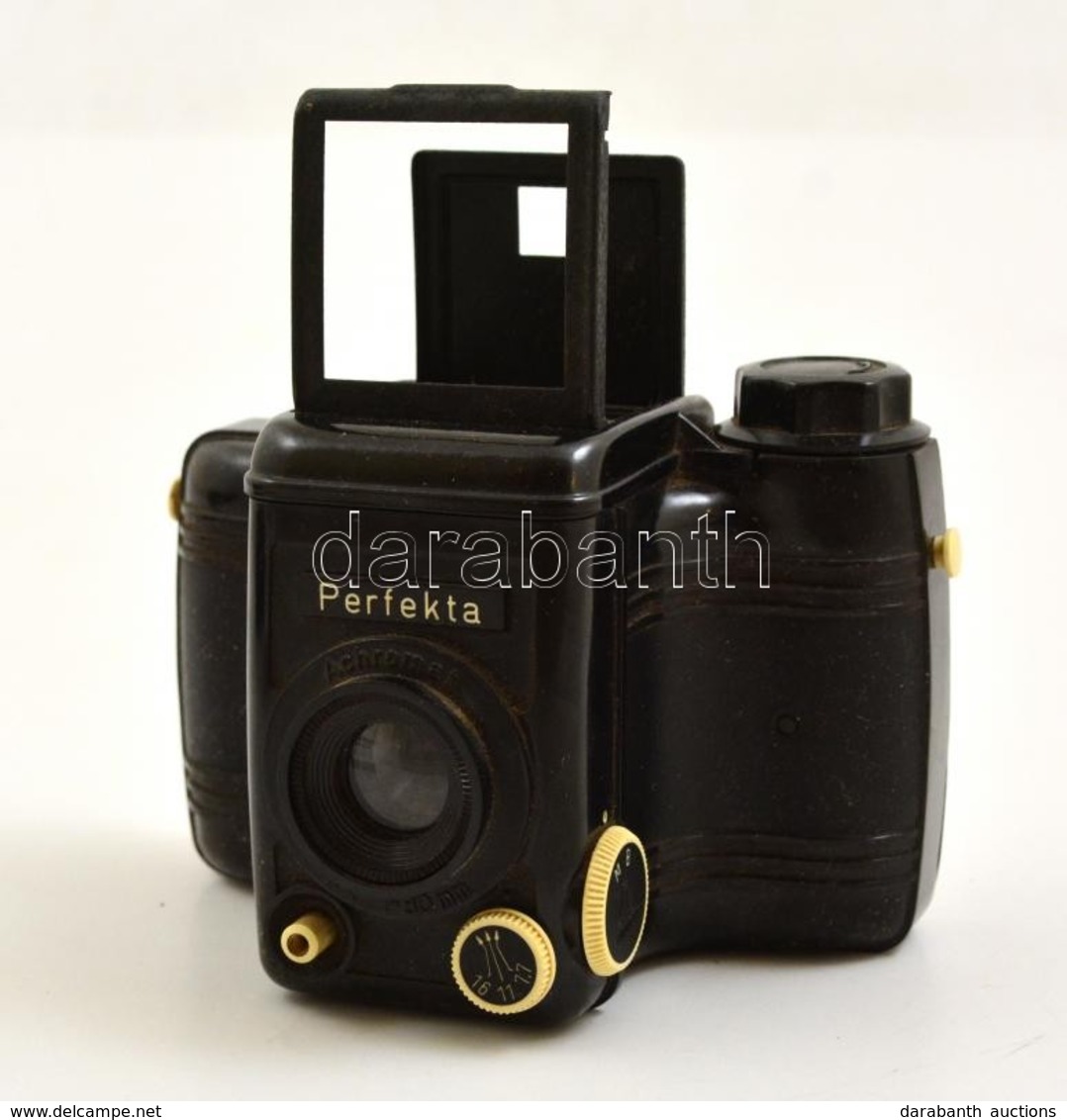 VEB Rheinmetall Perfekta 6x6-os Rollfilmes Fényképezőgép, Eredeti Dobozában, Működőképes, Szép állapotban / Vintage Germ - Fototoestellen