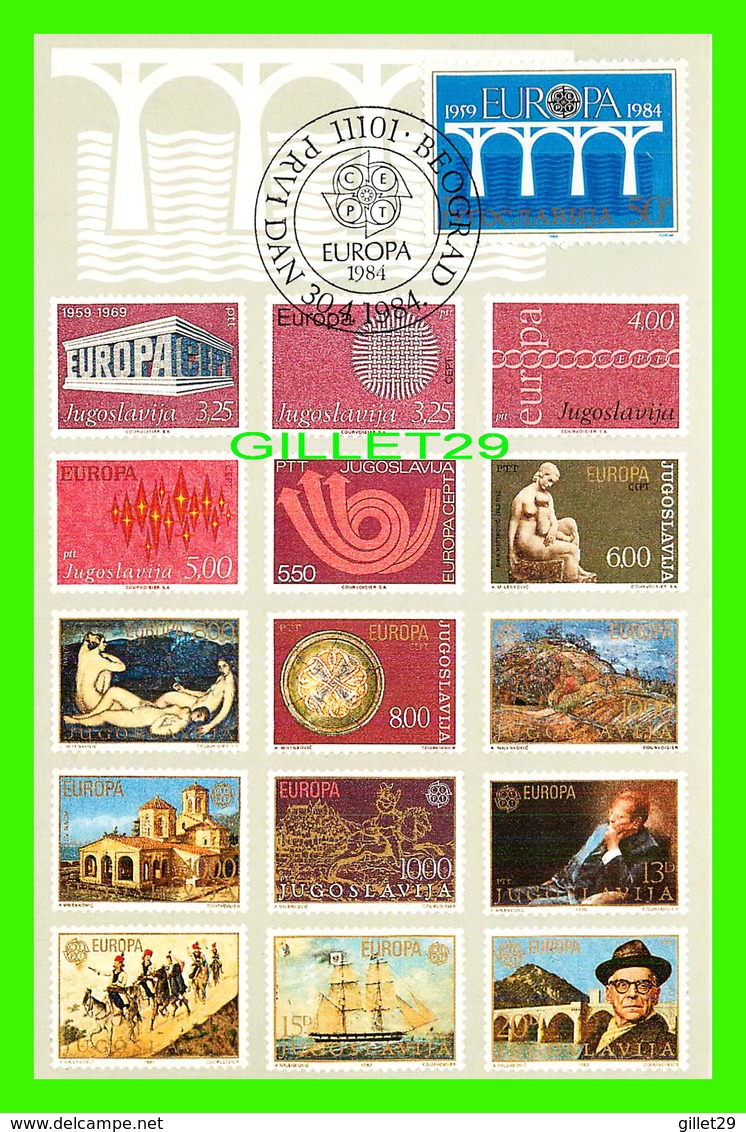 FDC - JUGOSLAVIJA - 1959 EUROPA 1984 - - Cartes-maximum