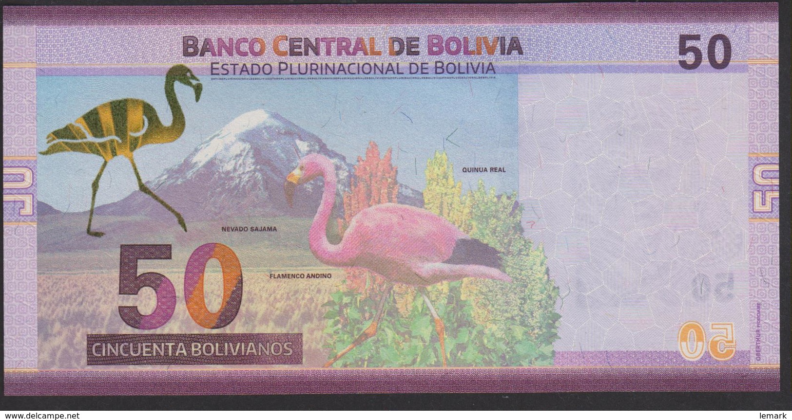 Bolivia 50 Bolivanos 2018 Pnew UNC - Bolivia