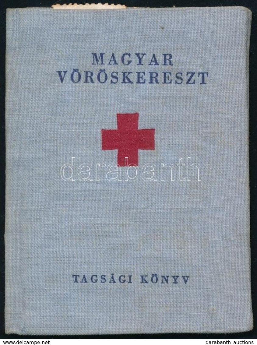 1957 Magyar Vöröskereszt Tagsági Igazolvány Segélybélyegekkel - Unclassified