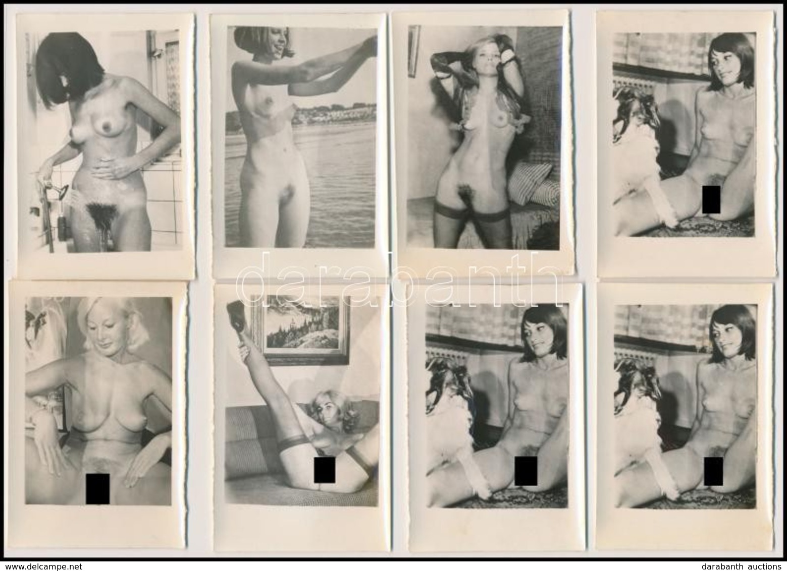 Cca 1930-1960 Erotikus és Pornográf Fotók és Negatívok, 12 Db, 6x9 Cm - Andere & Zonder Classificatie