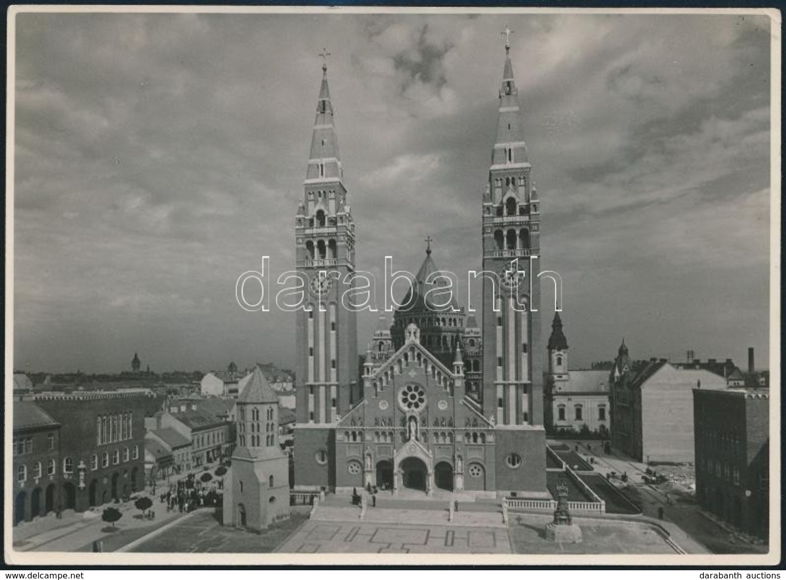 Cca 1936 Czvek Gyula: Szeged 3 Db Pecséttel Jelzett, Vintage Fotóművészeti Alkotás, 16x24 Cm - Andere & Zonder Classificatie