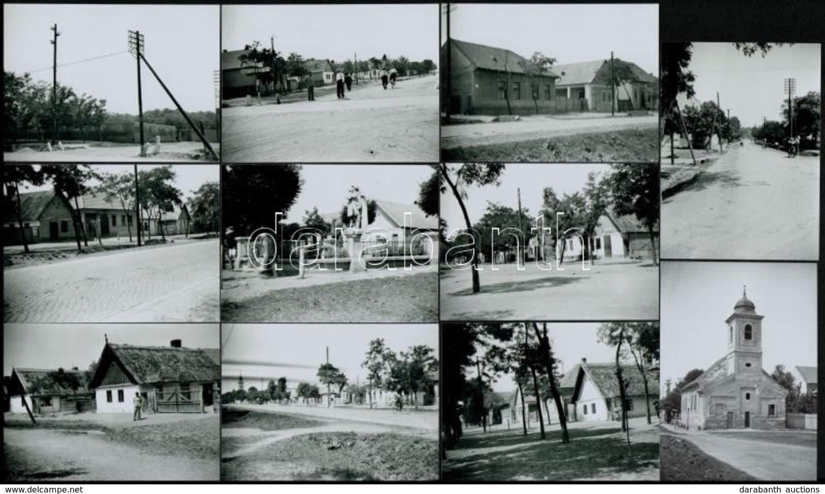 Rákoskeresztúr Főutcája 1930-ban 13 Db 7x10 Cm Fotó (későbbi Nagyítás) + 5 Szüreti Fotó - Andere & Zonder Classificatie