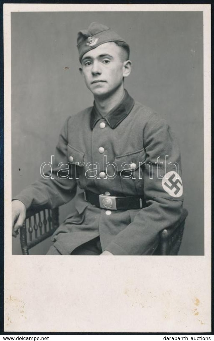 Cca 1943 Német Katona Fotója 9x14 Cm / German Soldier - Other & Unclassified