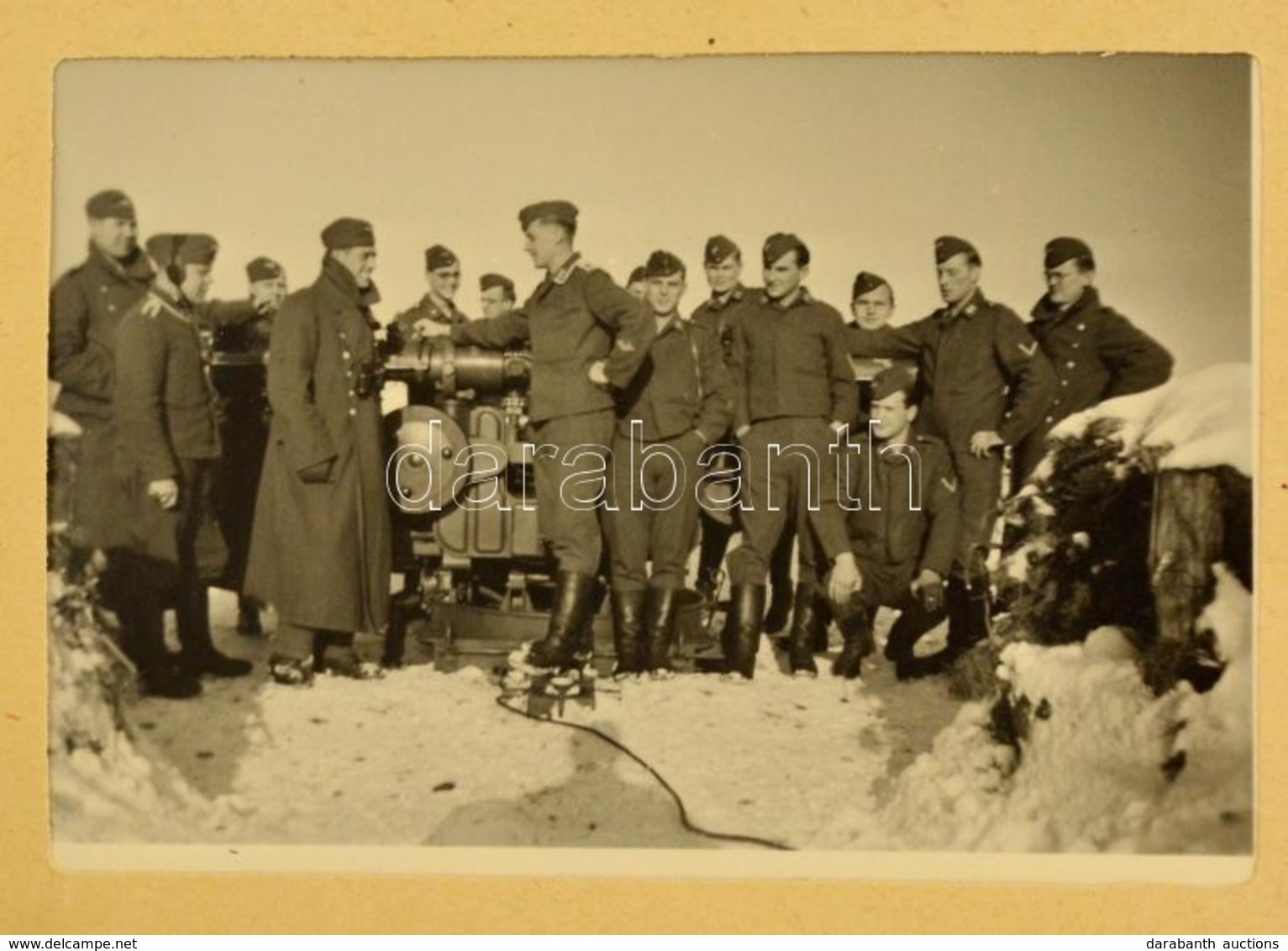 Cca 1941-1944 II. Világháborús Német Katona Fénykgyűjteménye. 40 Db Fotó A Harcmezőről. Fegyverek, Tisztek, Közlegények, - Other & Unclassified