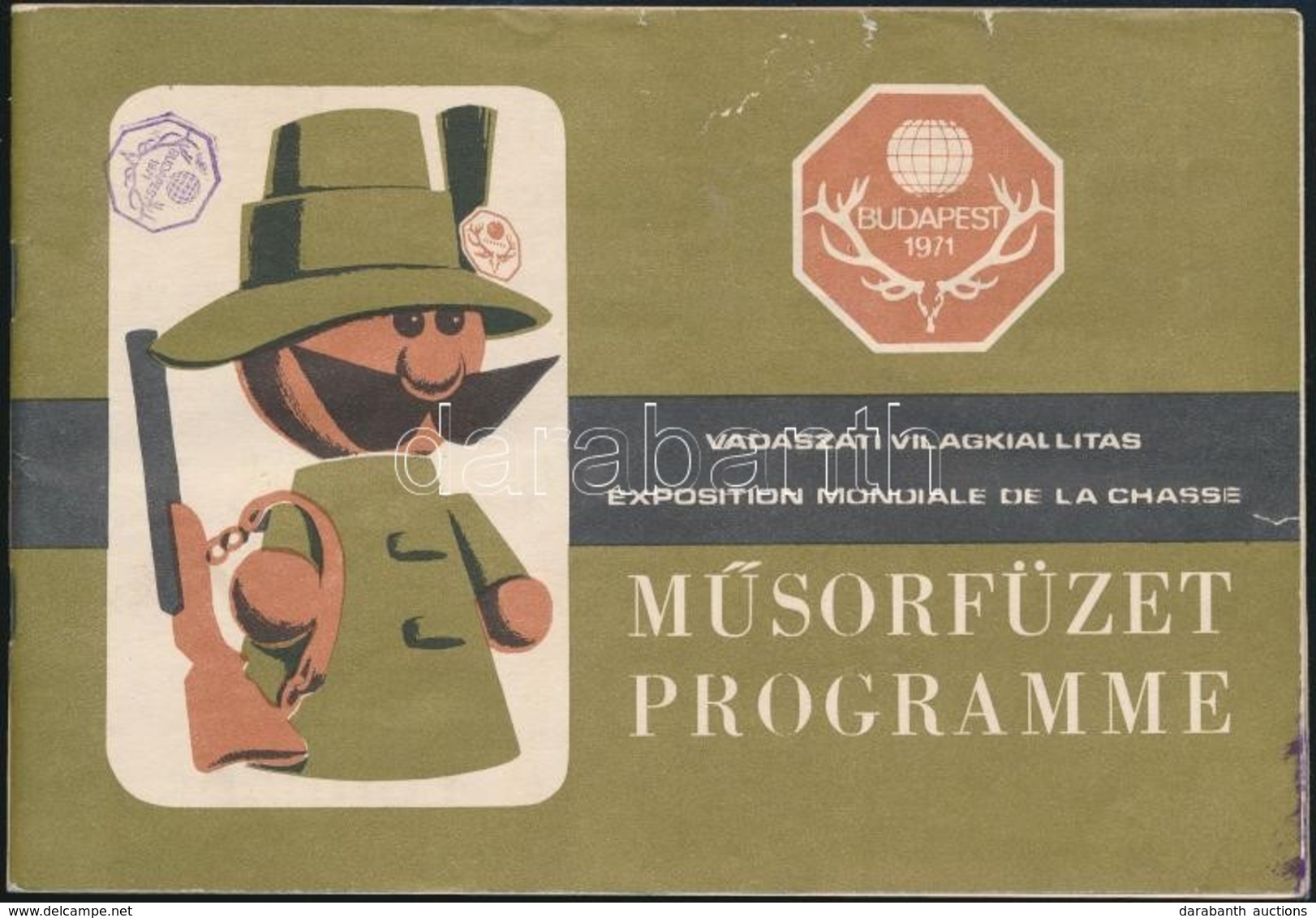 1971 A Vadászati Világkiállítás Programfüzete 64p. - Unclassified