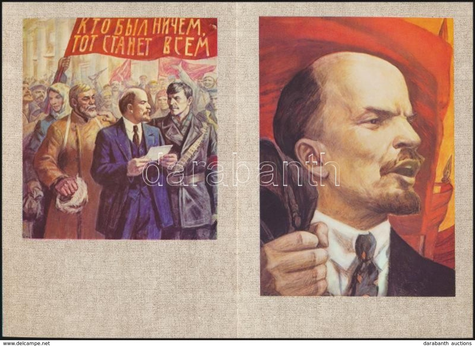 1988 18 Db Lenint ábrázoló Képsorozat, Mappában, 21,5x15 Cm - Zonder Classificatie
