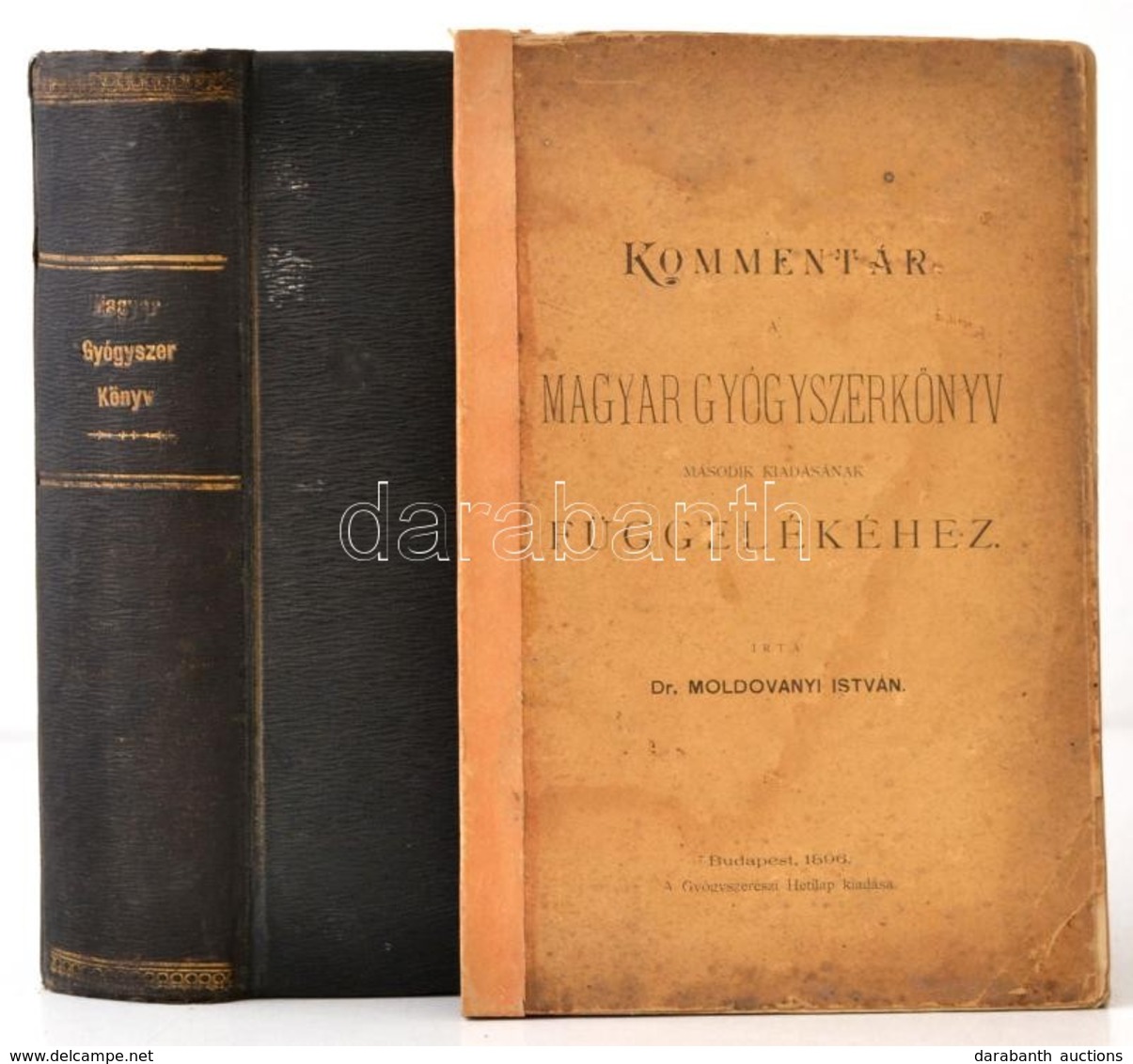 Magyar Gyógyszerkönyv. Pharmacopoea Hungarica. Második Kiadás. Bp., 1888, Athenaeum. Kiadói Egészvászon Kötés, Sérült La - Unclassified