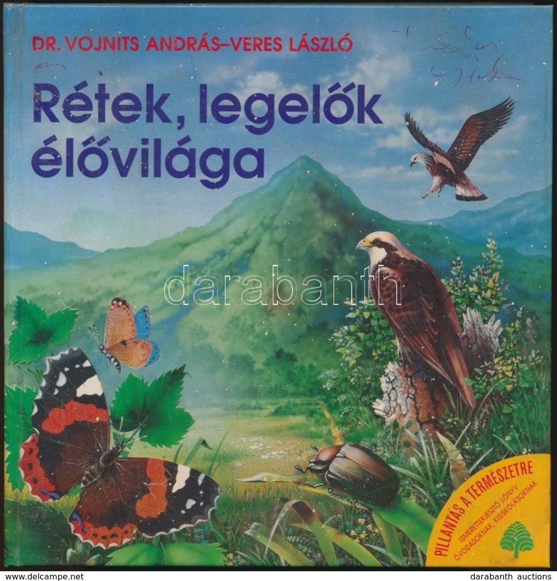 Dr. Vojnits András-Veres László: Rétek, Legelők élővilága. Bp.,1991,Officina. Kiadói Kartonált Papírkötés, Kissé Foltos  - Unclassified