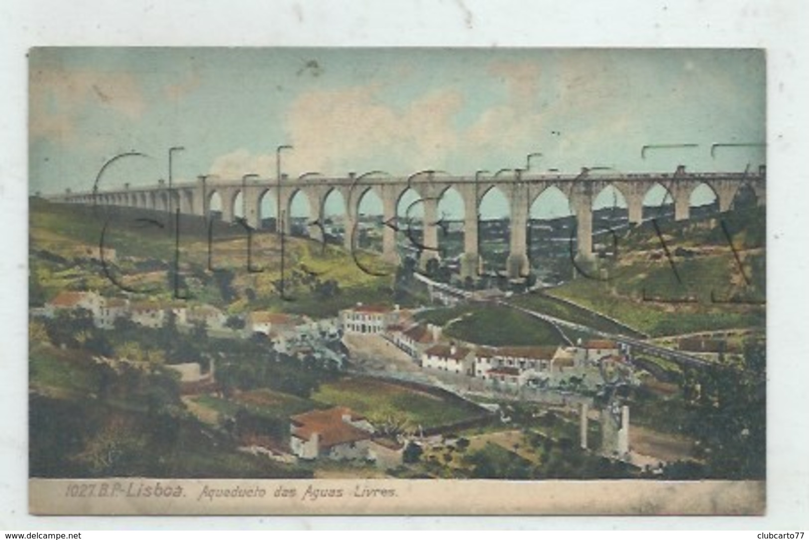 Lisboa (Portugual) : Vista, De, A, Aqueduto, Distrito Das Aguas Livres En 1910 PF. - Lisboa