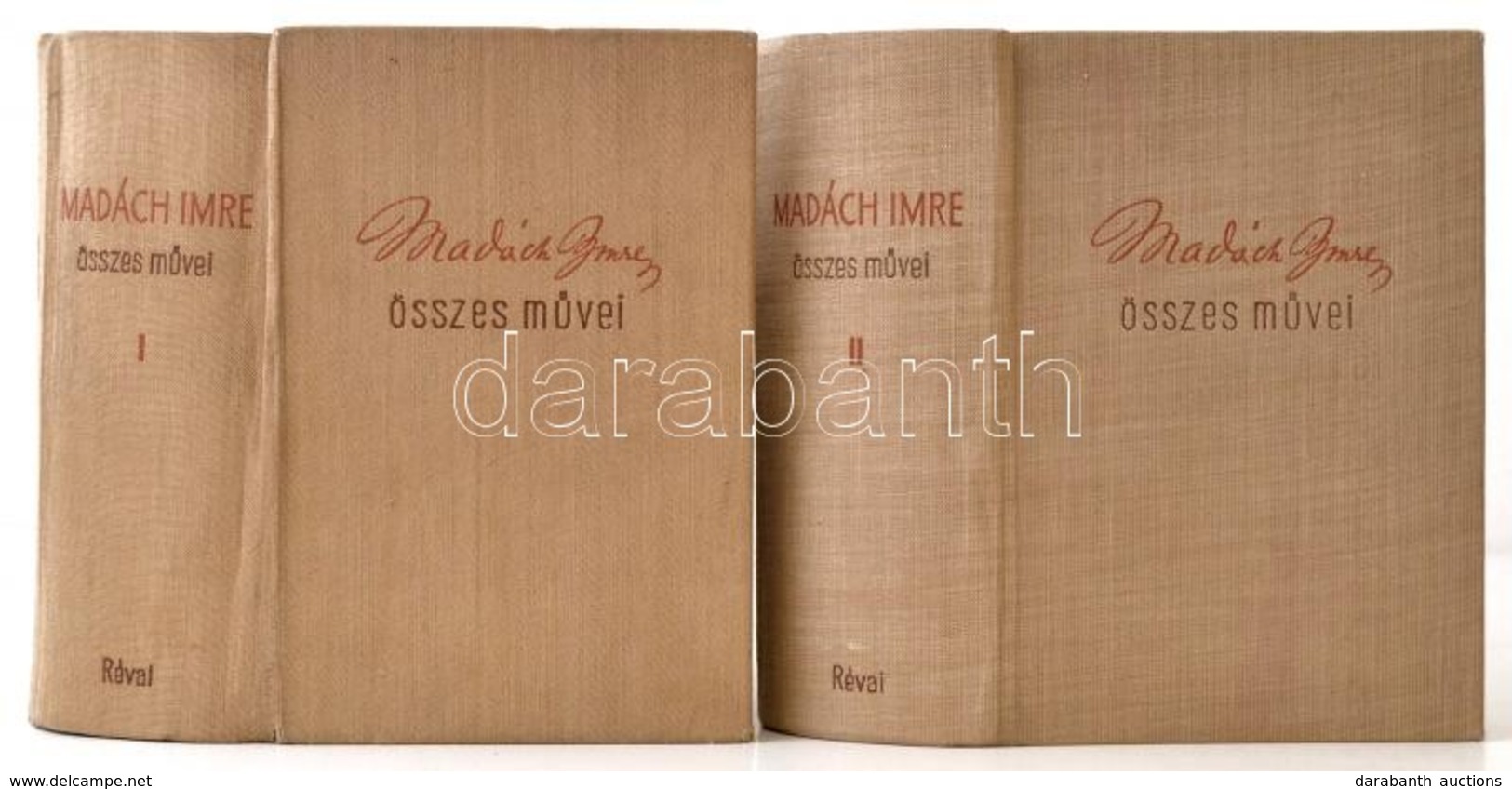 Madách Imre összes Művei 1-2. Kötet. Sajtó Alá Rendezte, Bevezette és A Jegyzeteket írta: Halász Gábor. Bp.,1942,Révai,  - Ohne Zuordnung