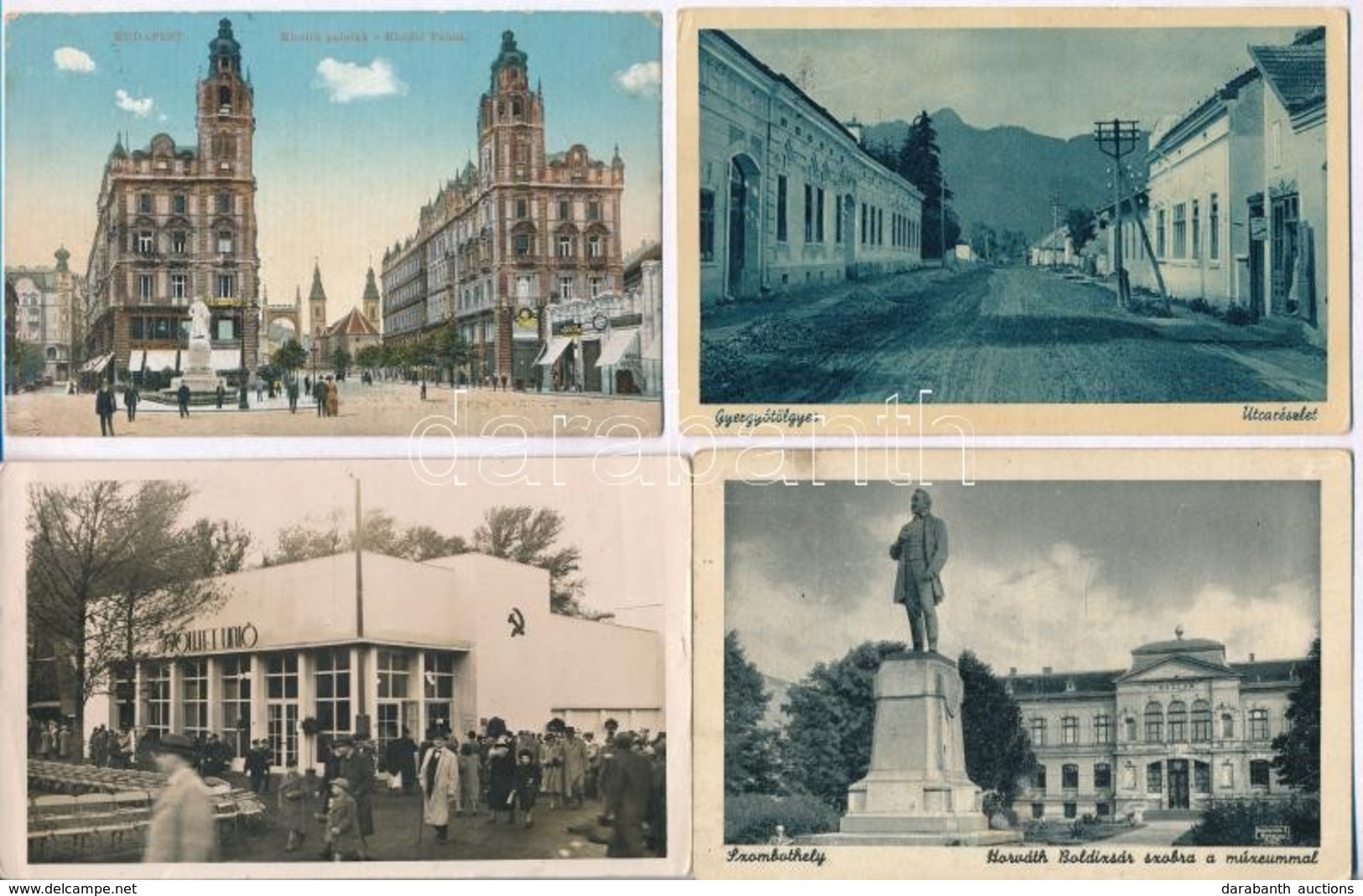 ** * 10 Db RÉGI Történelmi Magyar Városképes Lap / 10 Pre-1945 Historical Hungarian Town-view Postcards - Unclassified
