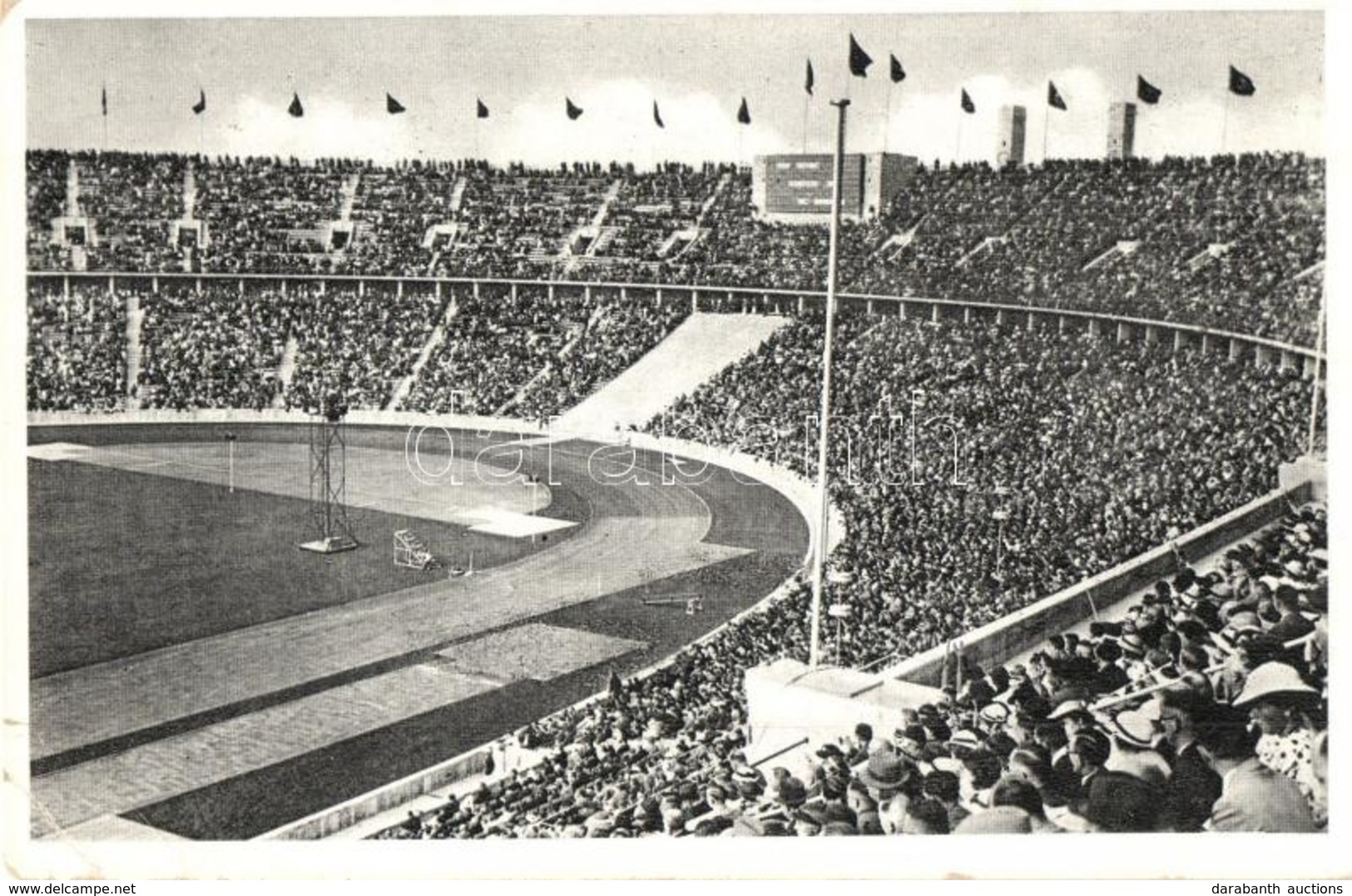 2 Db RÉGI Képeslap A Berlini Olimpiai Stadionról / 2 Pre-1945 Postcards Of The Berliner Olympic Stadium - Unclassified