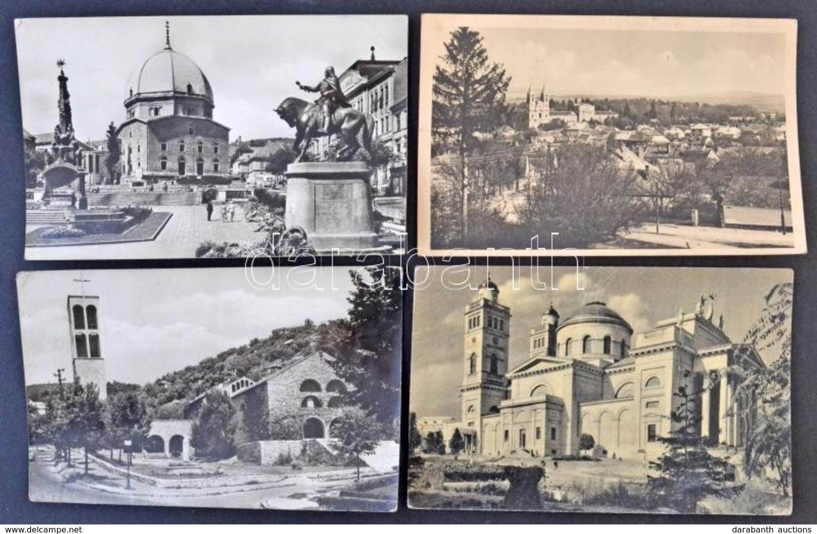 ** * 140 Db MODERN Magyar Városképes Lap Templomokról / 140 Modern Hungarian Town-view Postcards With Churches - Unclassified