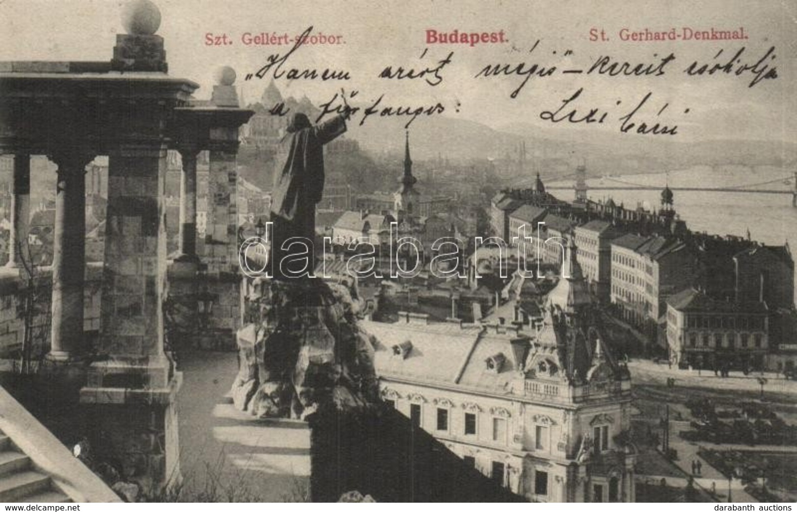 T2/T3 1906 Budapest I. Gellérthegy, Szent Gellért Szobor, Döbrentei Tér (EK) - Non Classificati