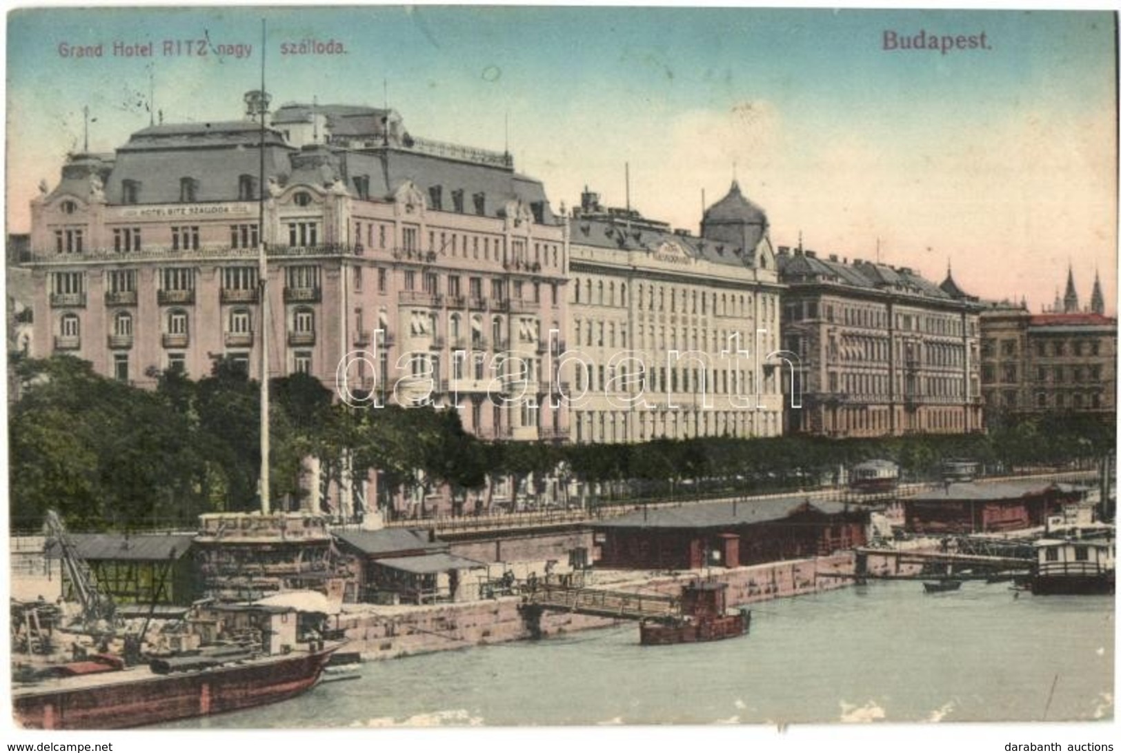 T2 Budapest V. Grand Hotel Ritz, Villamosok, Uszály. N.M. Bp.I. - Non Classificati