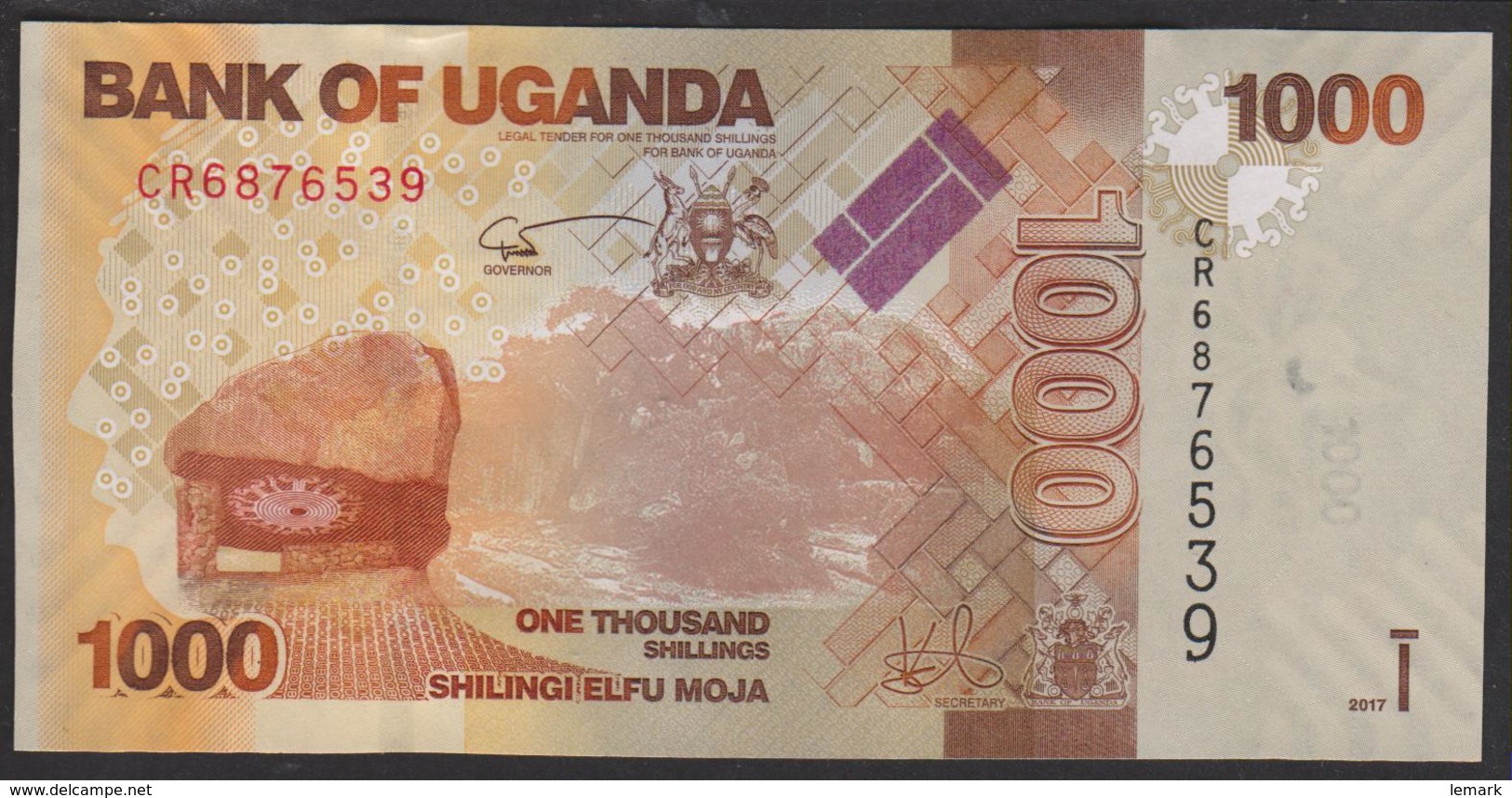 Uganda 1000 Shillings 2017 P49e UNC - Ouganda