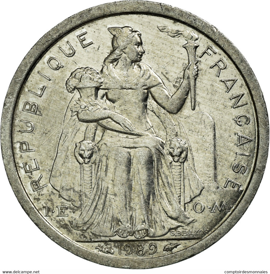 Monnaie, Nouvelle-Calédonie, Franc, 1989, Paris, SUP, Aluminium, KM:10 - Nouvelle-Calédonie