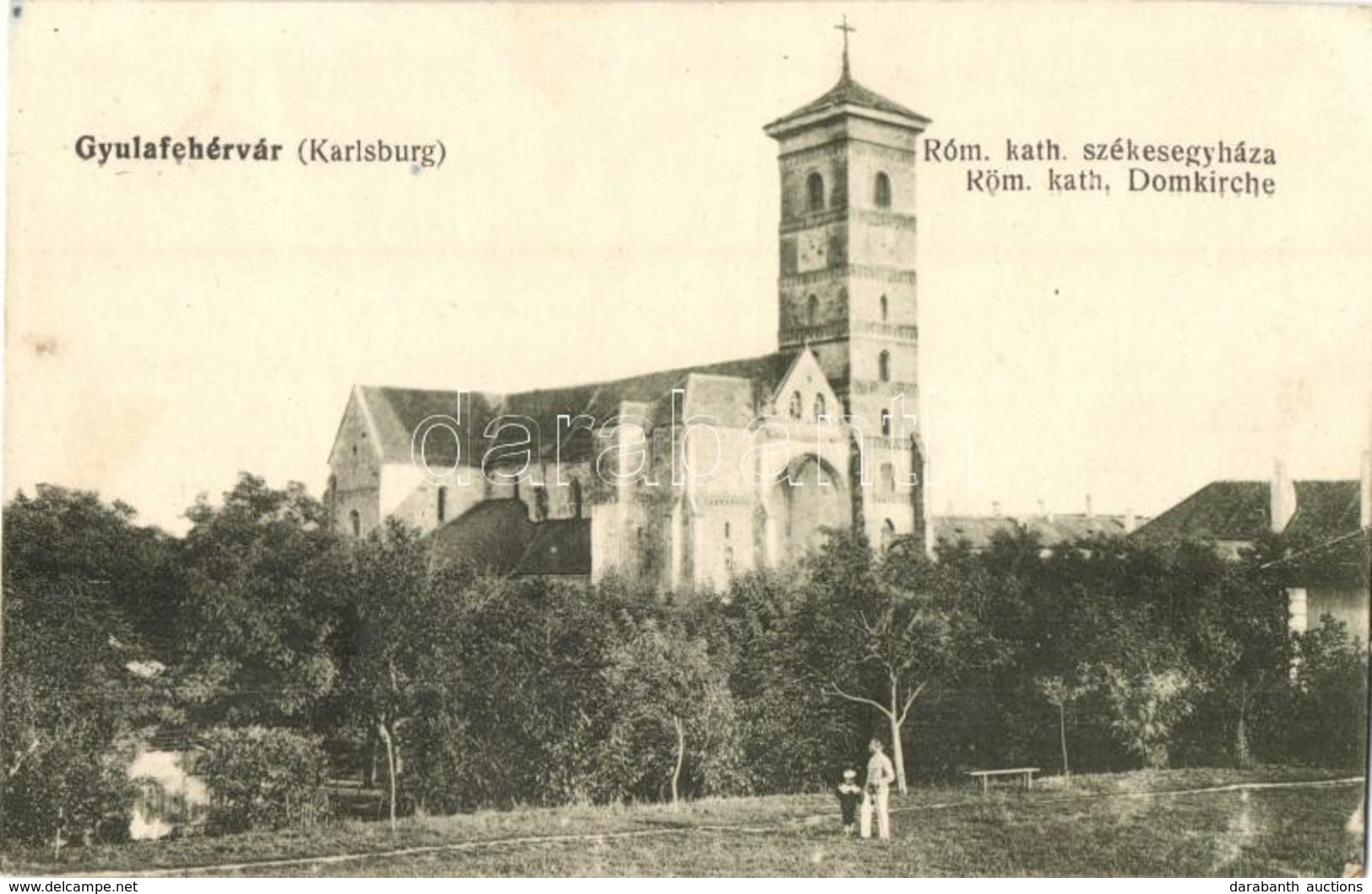 * T2/T3 Gyulafehérvár, Alba Iulia, Karlsburg; Római Katolikus Székesegyház. Schäser Ferenc Kiadása / Roman Catholic Chur - Unclassified