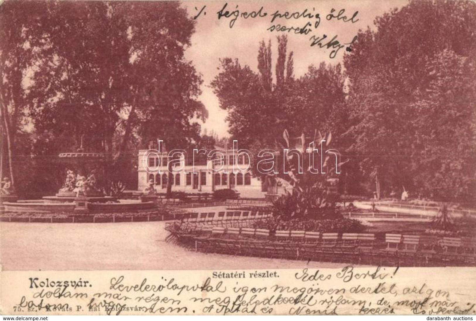 T2 1899 Kolozsvár, Cluj; Sétatér / Promenade Park - Zonder Classificatie