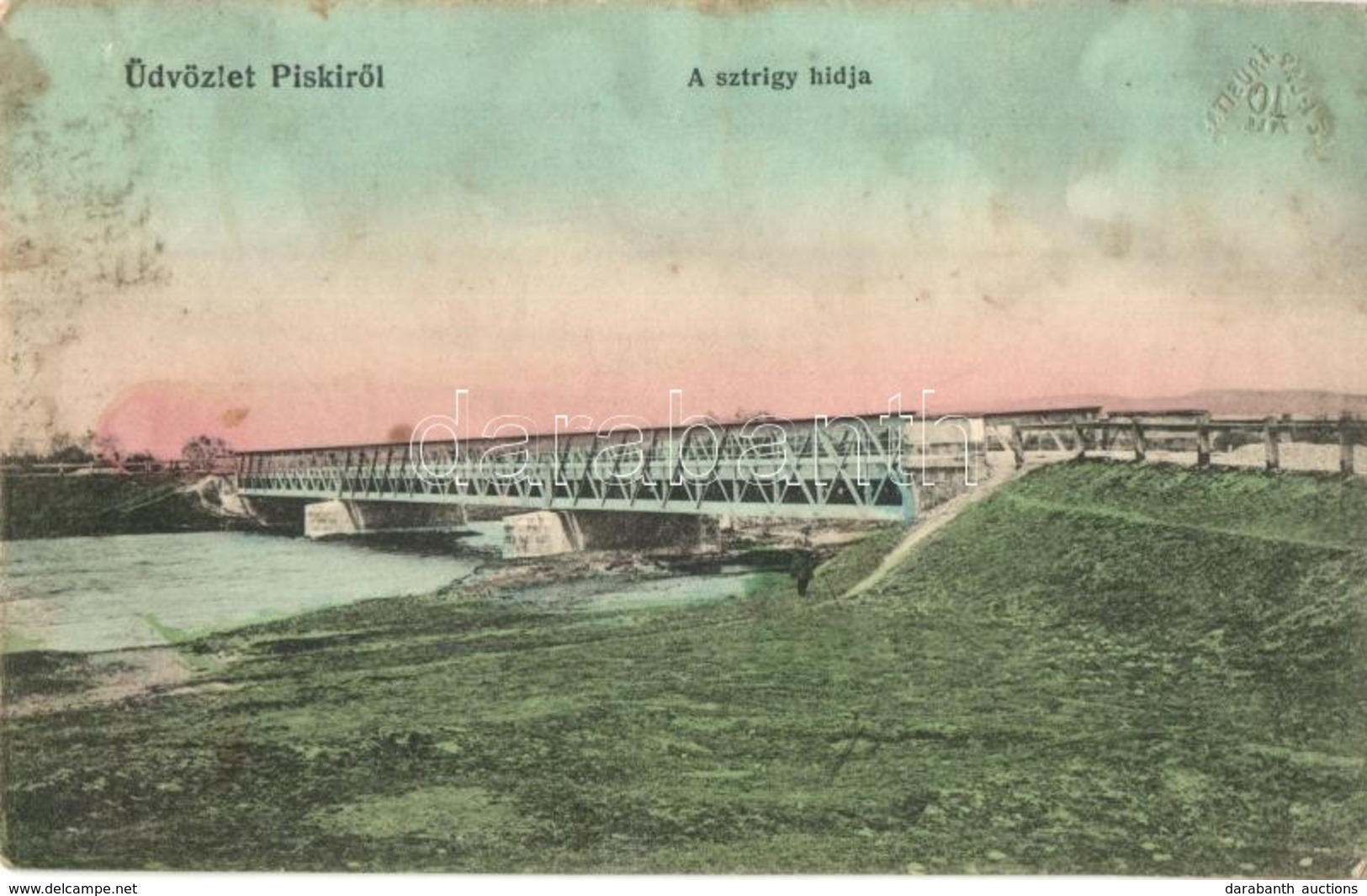 T2/T3 1915 Piski, Simeria; A Sztrigy Hídja / Bridge Across River Strei (EK) - Unclassified