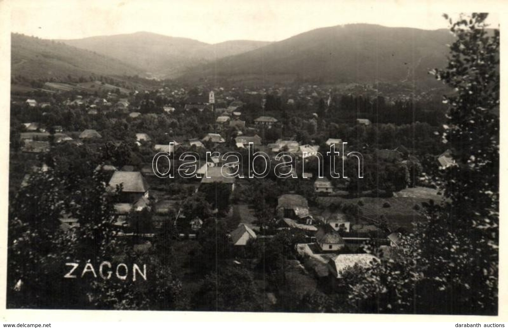 * T2 1943 Zágon, Zagon; Látkép / General View, Photo - Zonder Classificatie