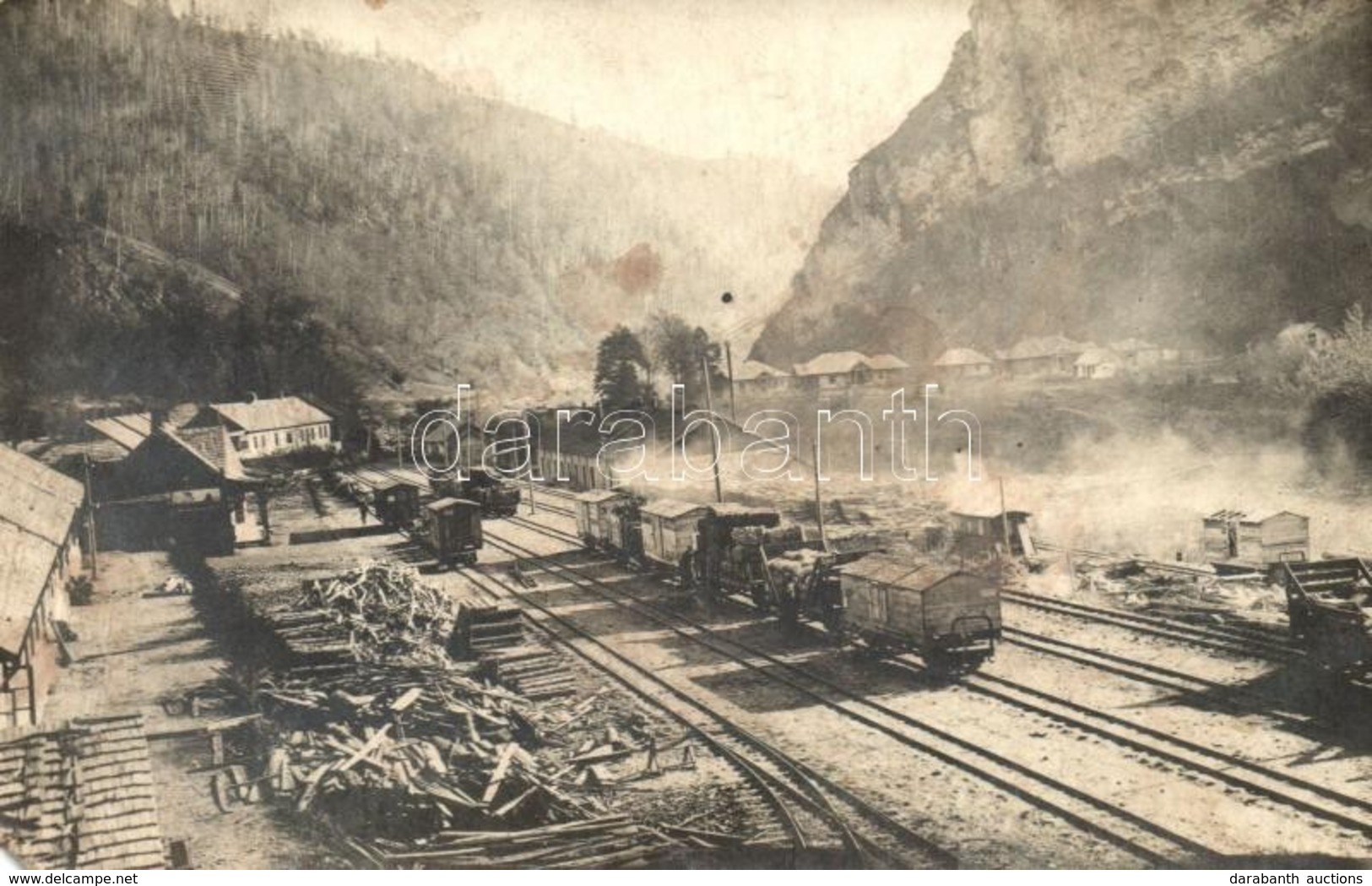 * T3 Gelence, Ghelinta; Fűrésztelep, Iparvasút / Sawmill, Industrial Railway. Photo (EM) - Zonder Classificatie