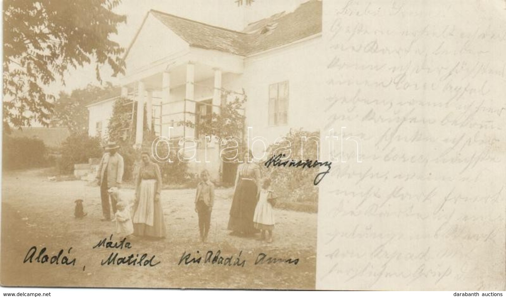 T2 1900 Gergelylaka, Gregorovce; Nemesi Kúria A Családdal / Villa With Family. Photo - Zonder Classificatie