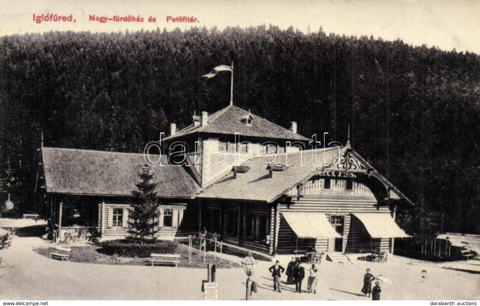 T2 1909 Iglófüred, Spisská Nová Ves Kupele, Novovesské Kúpele; Nagy Fürdőház, Petőfi Tér / Grand Spa, Square - Zonder Classificatie