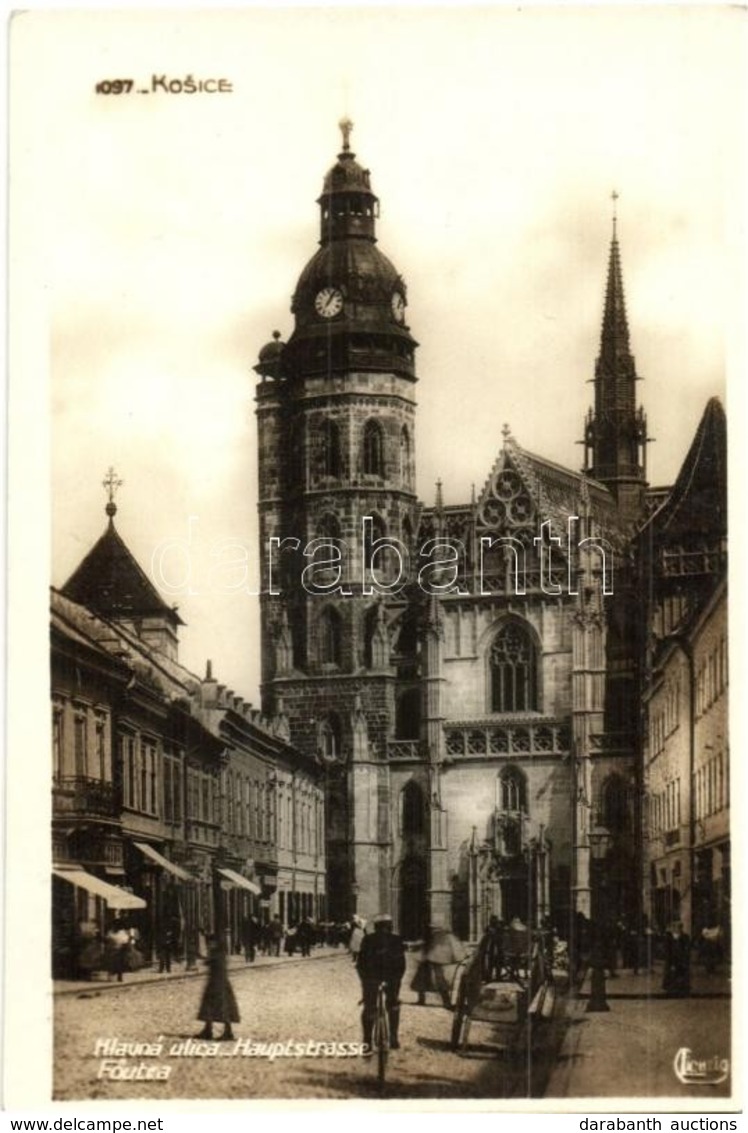 ** T1 Kassa, Kosice; Hlavna Ulica / Hauptstrasse / Fő Utca, Templom / Main Street, Church - Unclassified