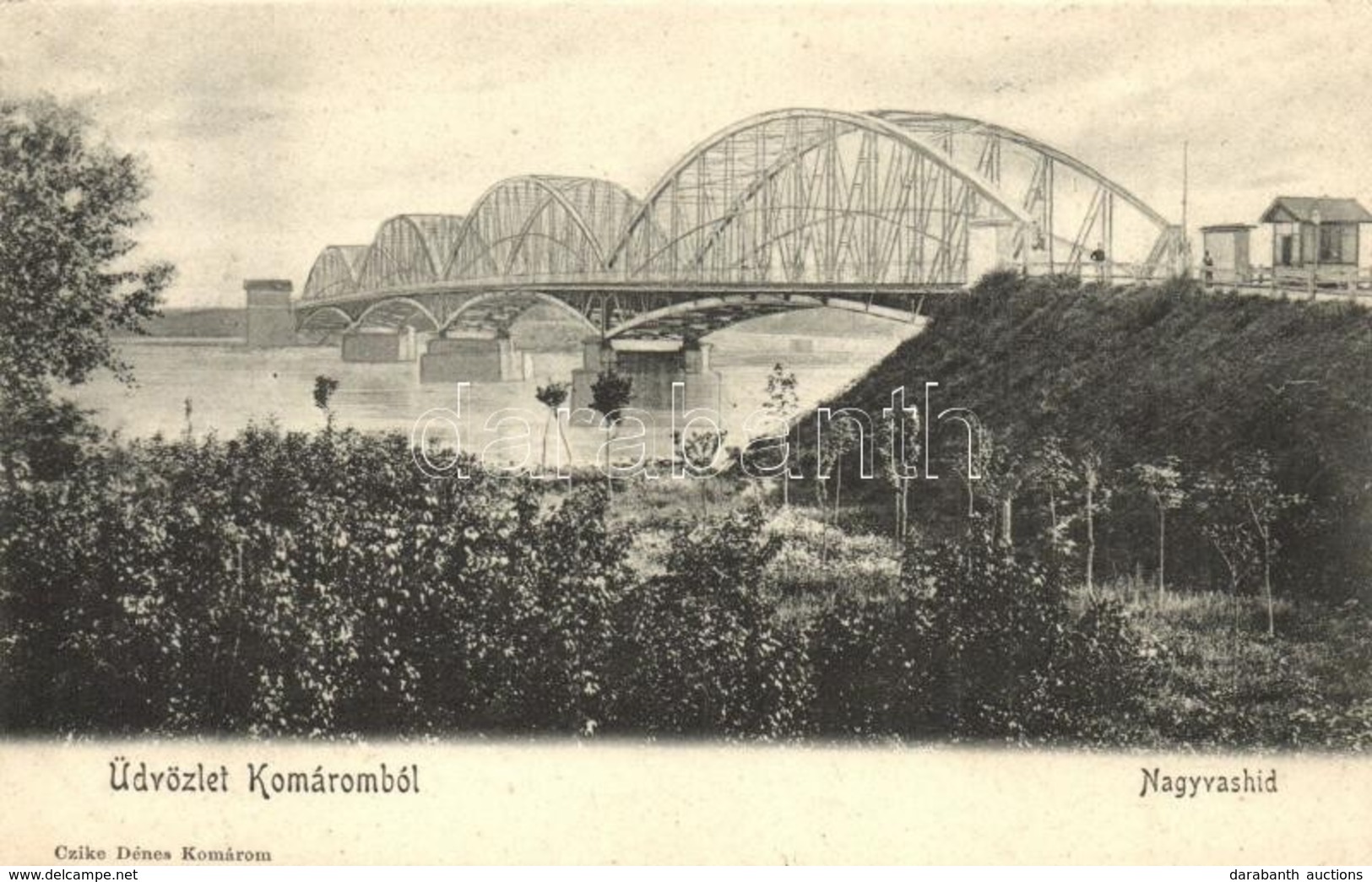 T2 1906 Komárom, Komárnó; Nagyvashíd / Bridge - Zonder Classificatie