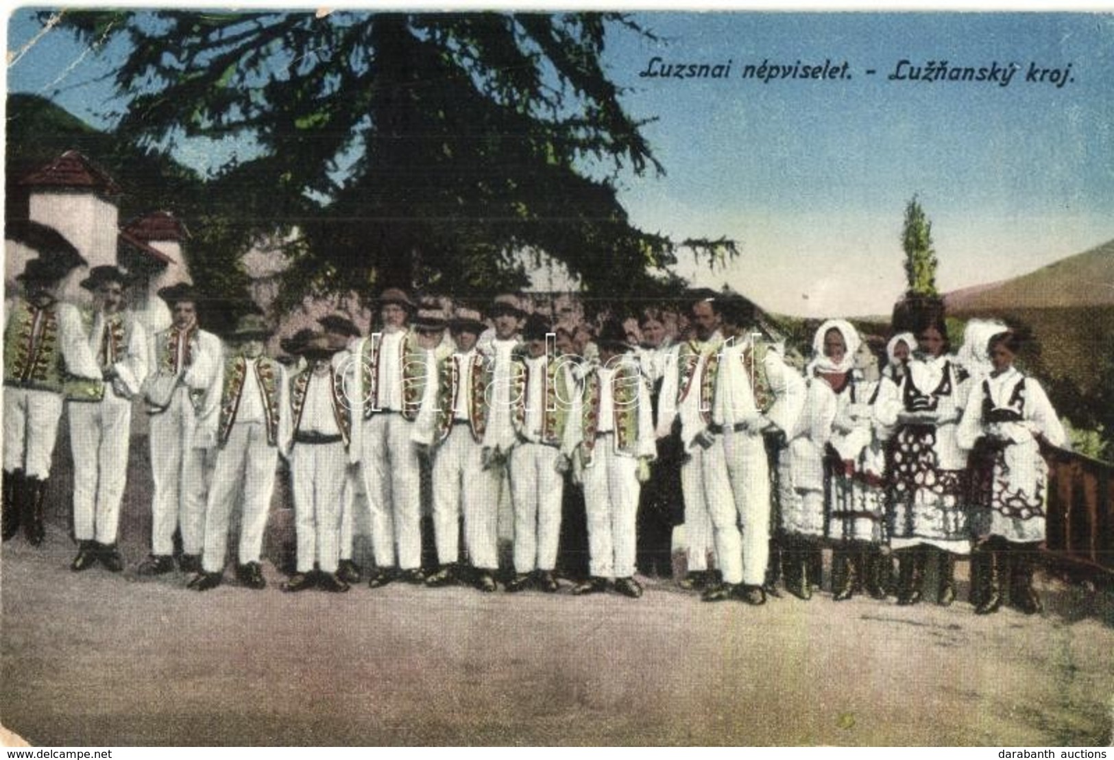 T2/T3 Lúzsna, Liptovská Lúzna; Luznansky Kroj / Luzsnai Népviselet, Folklór. Kiadja Fuchs József / Slovakian Folklore, T - Zonder Classificatie