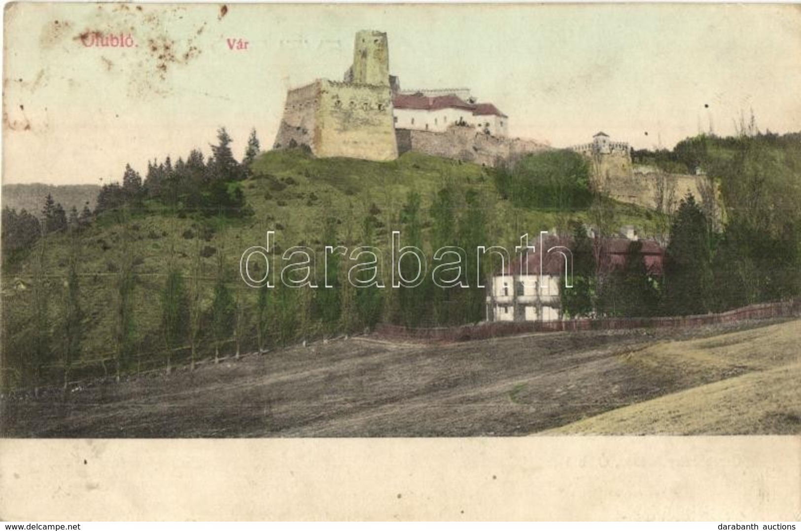 T2/T3 Ólubló, Stará Lubovna; Lublói Vár. Kiadja Cserneczky Miklós / Castle Ruins / Lubovniansky Hrad + Ólubló állami Kis - Unclassified